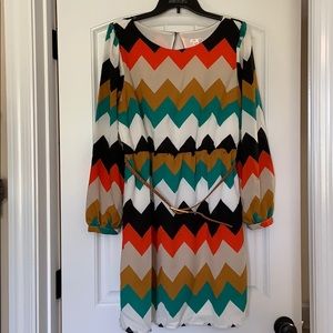 Xhilaration chevron dress. Size XL.